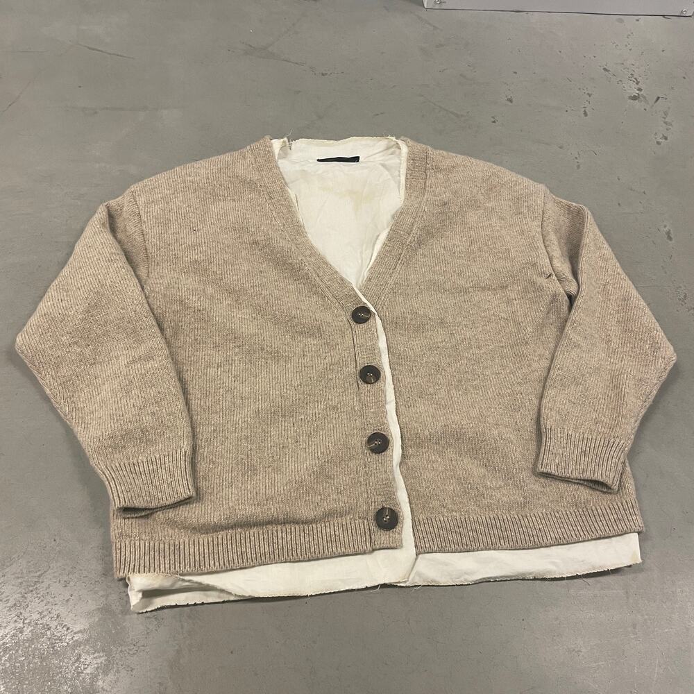 Y2K zara deconstructed cardigan sweater